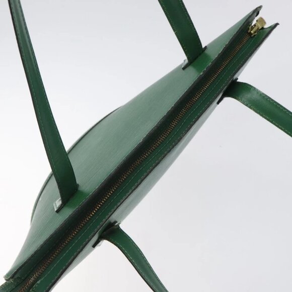 LOUIS VUITTON Epi Saint Jacques Poignees Long Bag Green - Picture 10 of 16